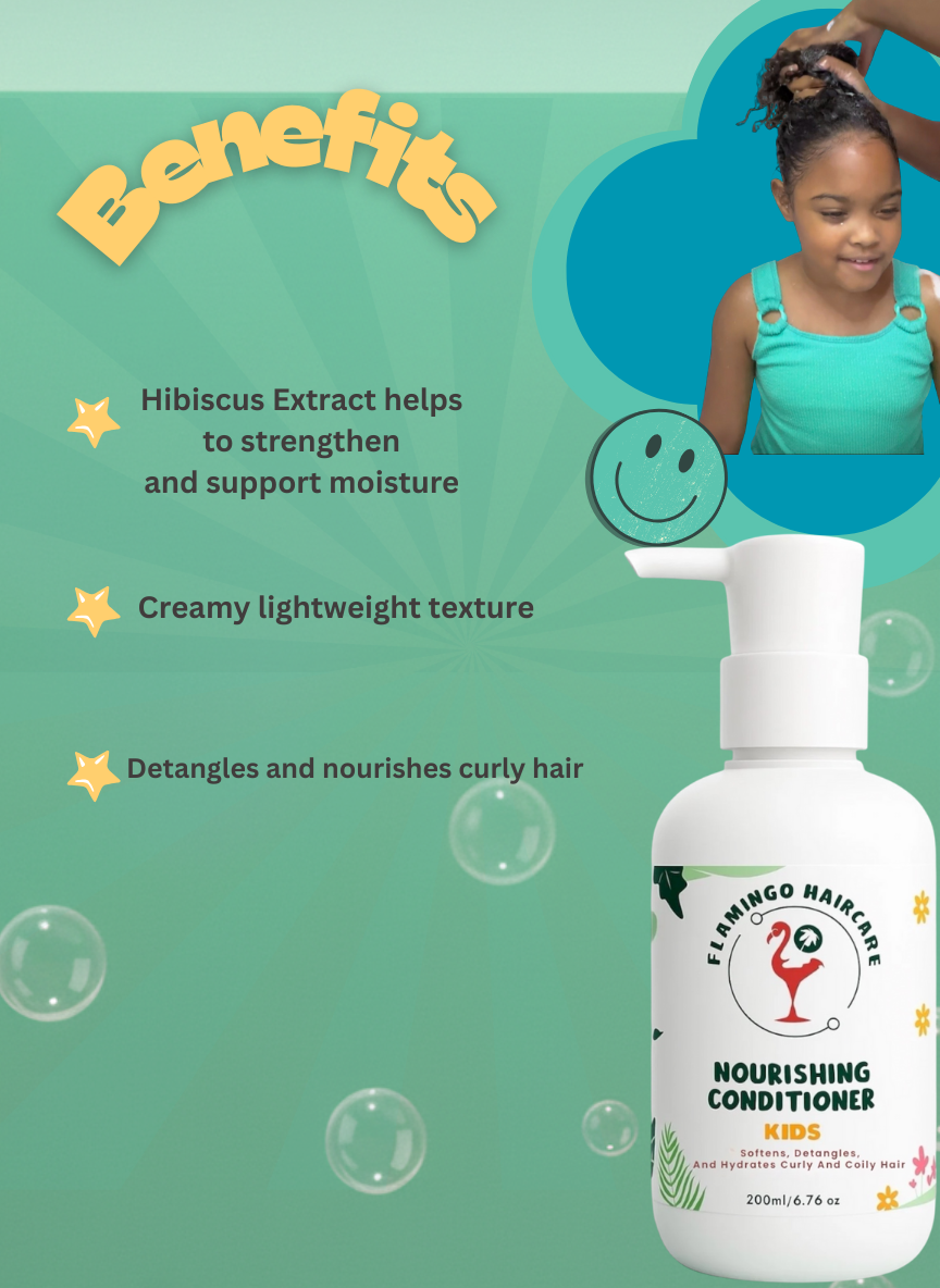 Flamingo Haircare Kids Nourishing Conditioner – Detangles & Softens Curls  200ml