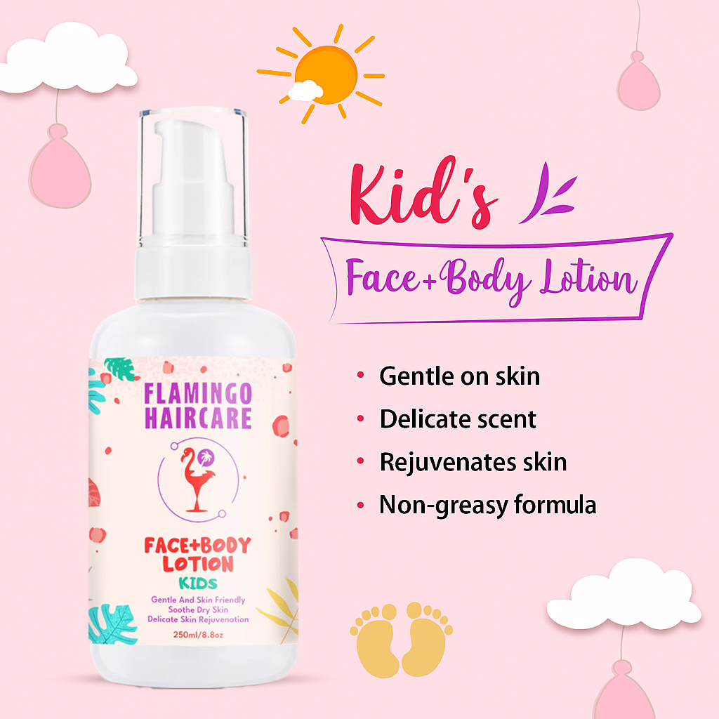 Flamingo Haircare Kids Face & Body Lotion – Gentle Hydration for Sensitive Skin (250ml)